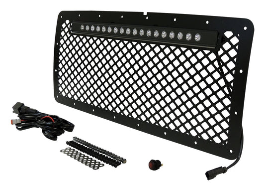 RT Off-Road - Metal Black Grille & LED Light Bar Kit