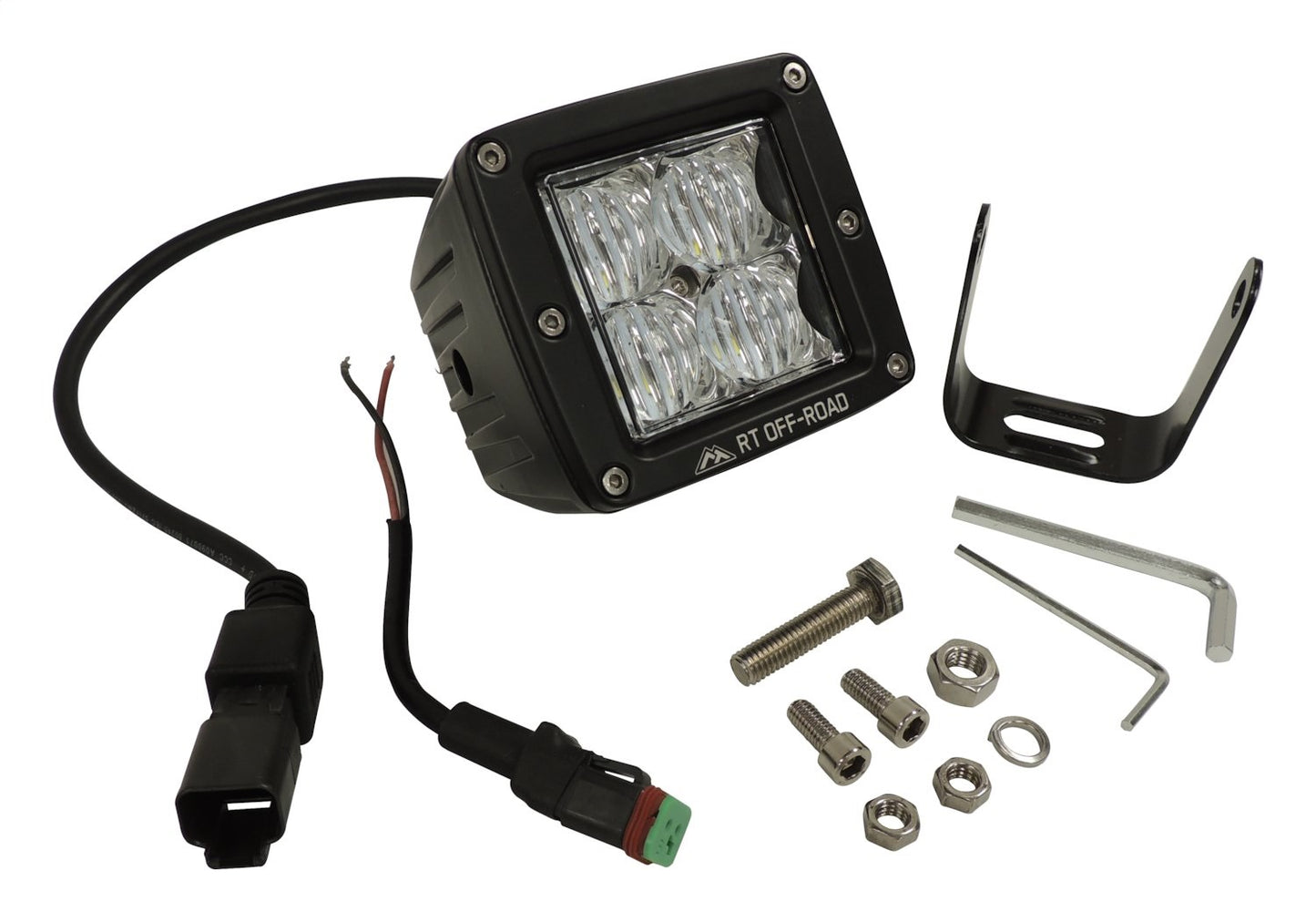 RT Off-Road - Aluminum Black LED Cube Flood Lamp