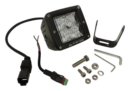 RT Off-Road - Aluminum Black LED Cube Flood Lamp