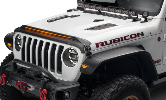 Auto Ventshade 953156 Aeroskin LightShield Pro Hood Protector For 20-23 Jeep Gladiator 18-23 Wrangler (JL) 2dr/4dr